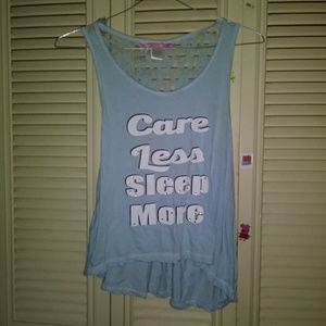 ⭐ 3 for $10 Blue tank top